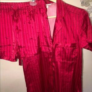 Victoria's Secret Satin Pajama Set Size Small